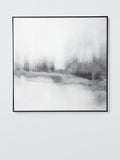 John Lewis Winter's Dream White/Grey framed canvas print 100 x 100cm (British brand)