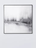 John Lewis Winter's Dream White/Grey framed canvas print 100 x 100cm (British brand)