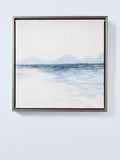 John Lewis blue coastal-inspired framed canvas prints, set of 2, 35x35cm, UK version