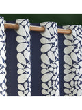 Orla Kiely Sycamore Stripe curtains Space Blue 168x229cm (British brand)