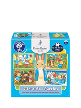John Lewis Orchard Toys Peter Rabbit 4-in-a-Box Jigsaw Puzzles- Buy online at McGrocer