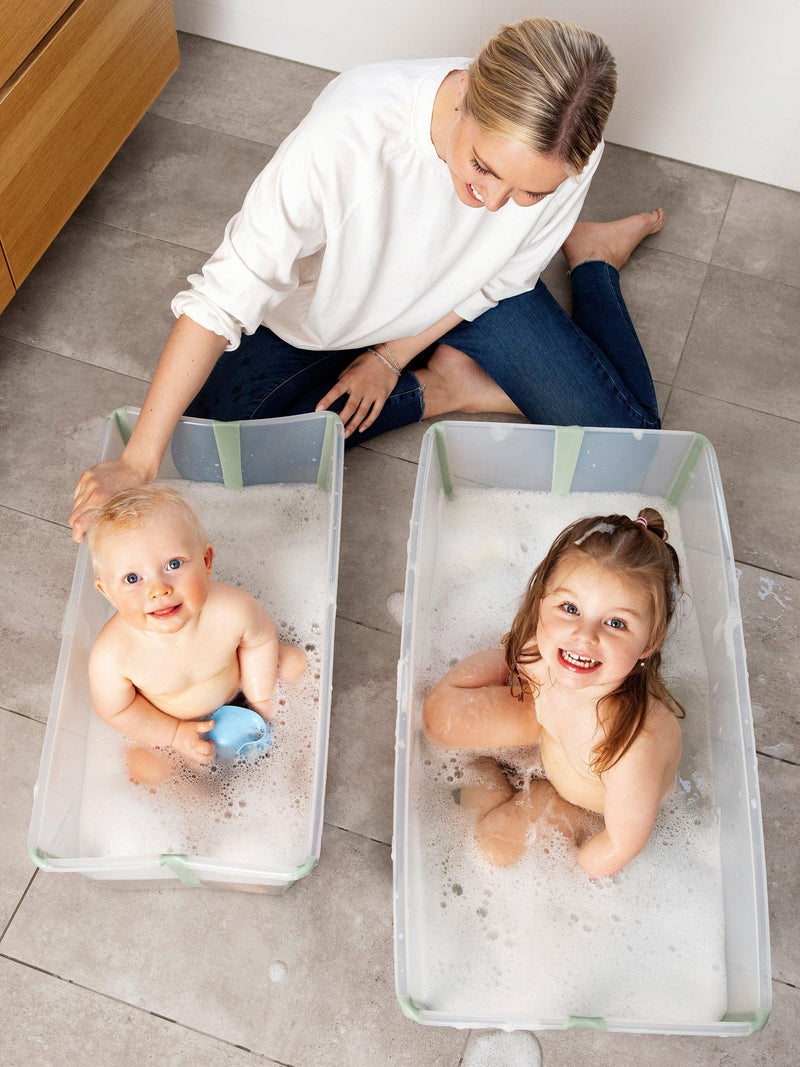 Stokke Flexi Bath X-Large baby bathtub Sandy Beige, imported from the UK