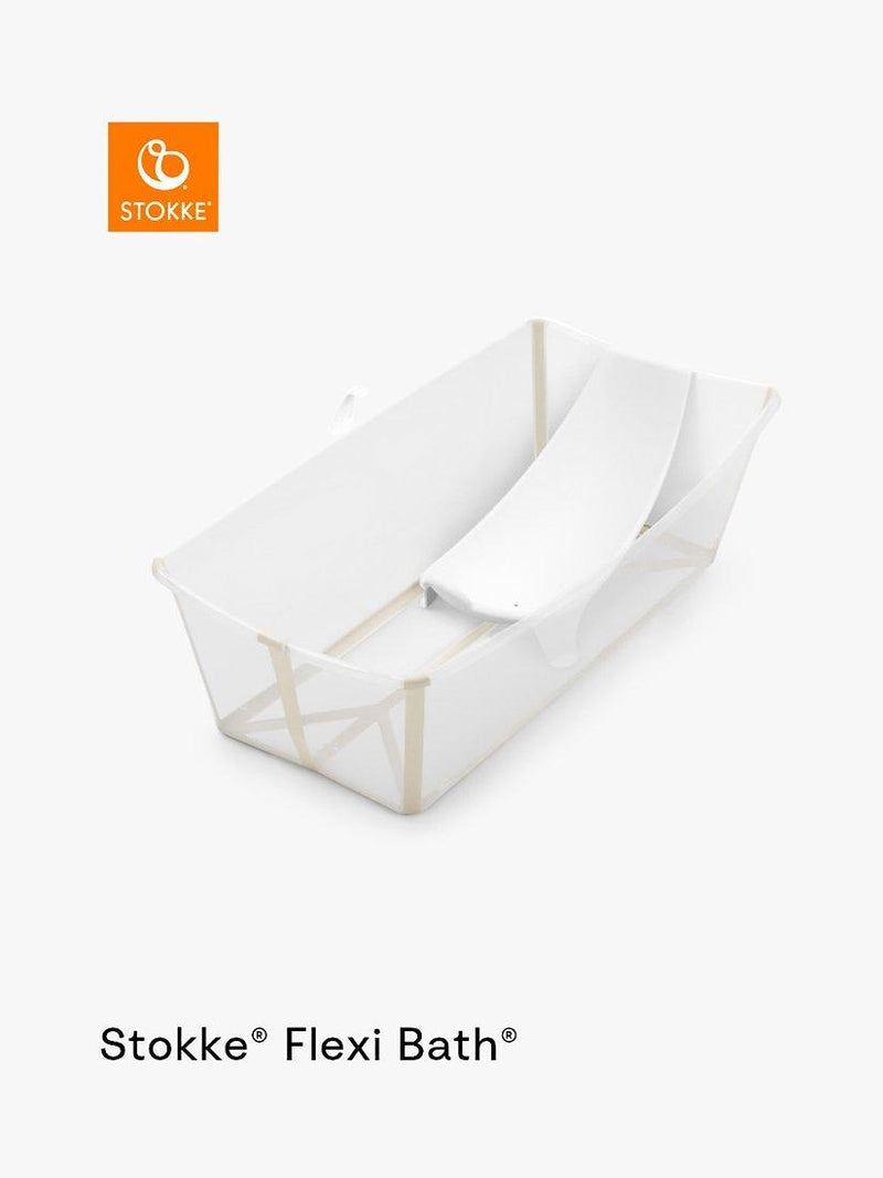 Stokke Flexi Bath X-Large baby bathtub Sandy Beige, imported from the UK