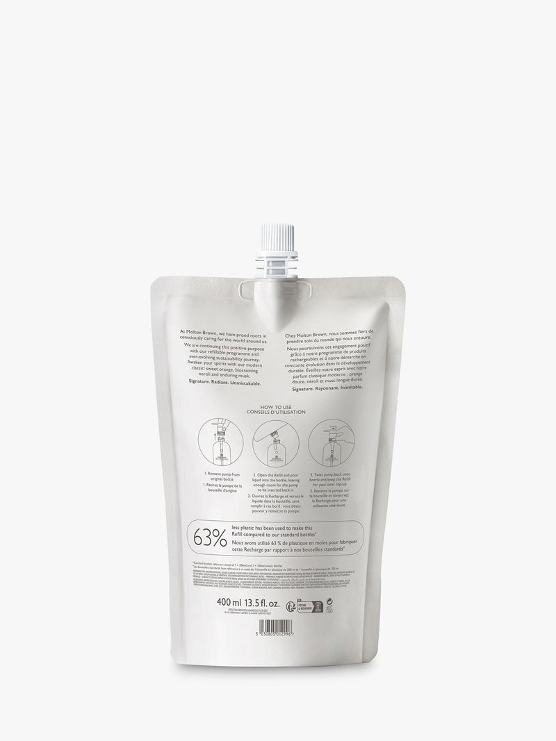 Molton Brown Orange & Bergamot hand wash refill 400ml, imported from the UK