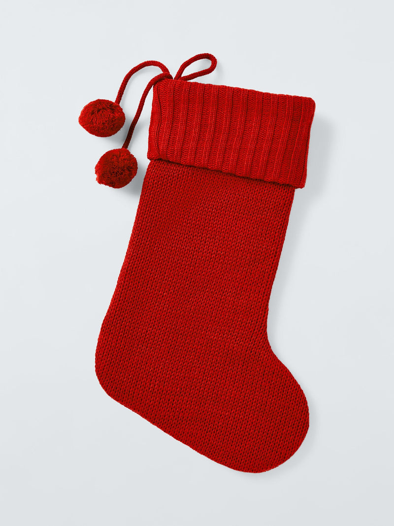 John Lewis Alphabet Christmas Stocking red, UK version