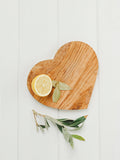 Selbrae House olive wood heart serve board Natural 21cm (British brand)
