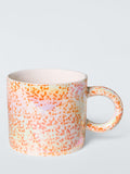 Iridescent Stoneware Mug 400ml Orange Multi