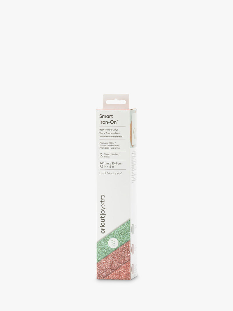 Cricut prismatic glitter vinyl in coral, mint, rose gold, 3 sheets - British product