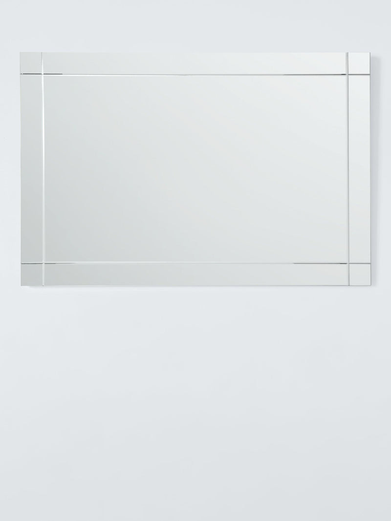 John Lewis wall mirror etched bevelled glass 90x60cm, imported from the UK