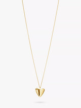 John Lewis Georg Jensen Folded Heart 18 Carat Gold Pendant Necklace 2.70g- Buy online at McGrocer