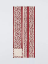 John Lewis John Lewis X Collagerie Ikat Stripe Cotton Table Runner, Red- Buy online at McGrocer