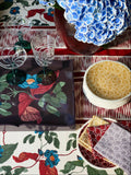 John Lewis X Collagerie ikat stripe table runner red - British product