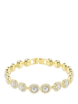 John Lewis Swarovski Angel Crystal Bracelet Gold Shiny 16.5cm- Buy online at McGrocer