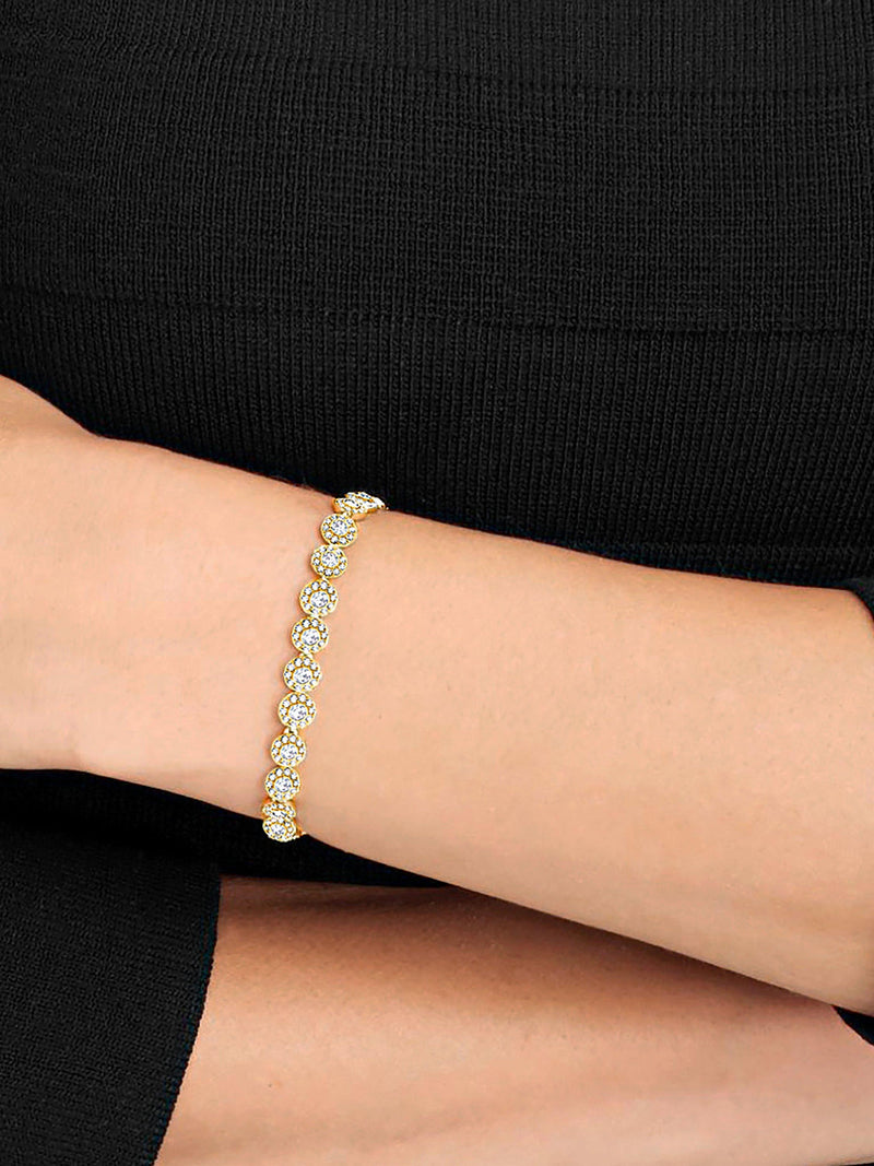 Swarovski Angel Crystal Bracelet gold shiny 16.5 cm (British brand)