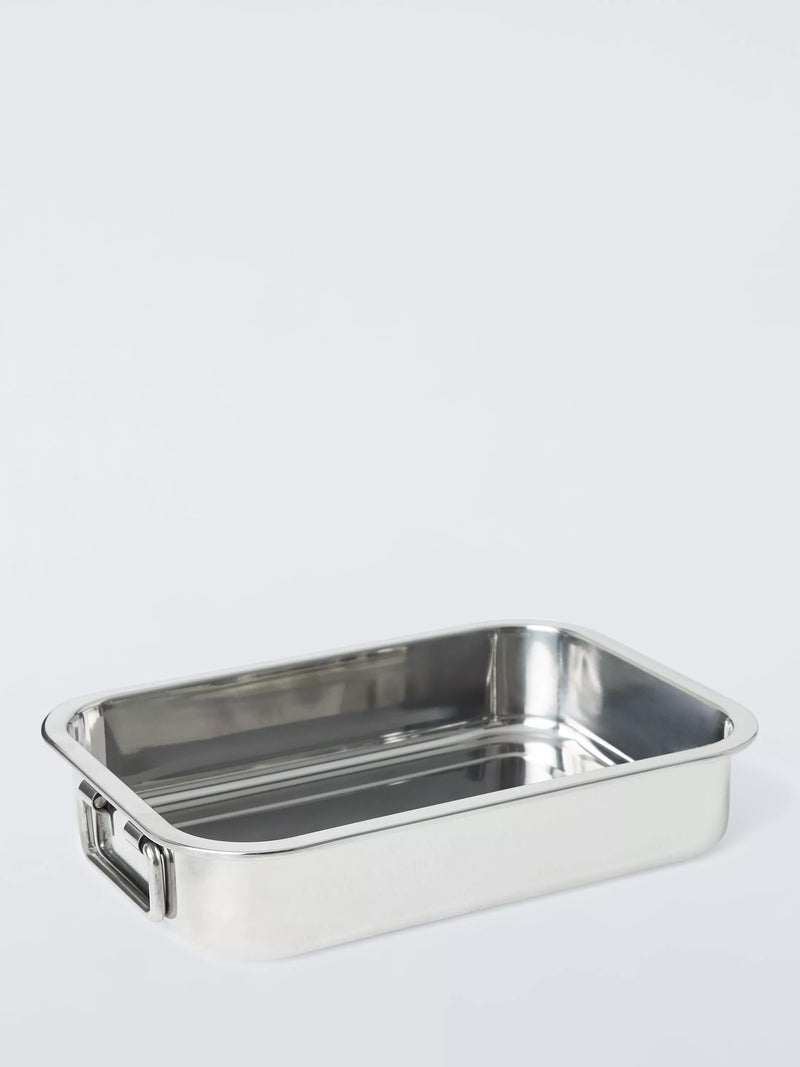 John Lewis stainless steel roasting tray 25cm - British product