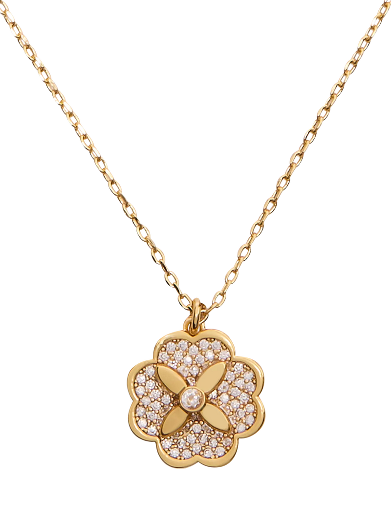 kate spade new york Bloom Cubic Zirconia pendant necklace 40.64cm - British product