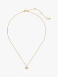 Kate Spade New York mini cubic zirconia spade pendant necklace gold-tone brass (British brand)