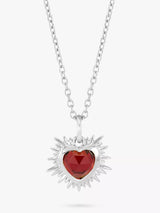 John Lewis Rachel Jackson London Personalised Electric Love Birthstone Heart Sterling Silver Necklace- Buy online at McGrocer