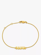 John Lewis Rachel Jackson London Art Deco Mama Bracelet in Gold- Buy online at McGrocer