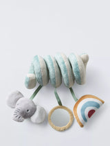 John Lewis Spiral Soft Activity Toy with Squeaking Elephant and Rattle Mirror for Babies- Buy online at McGrocer