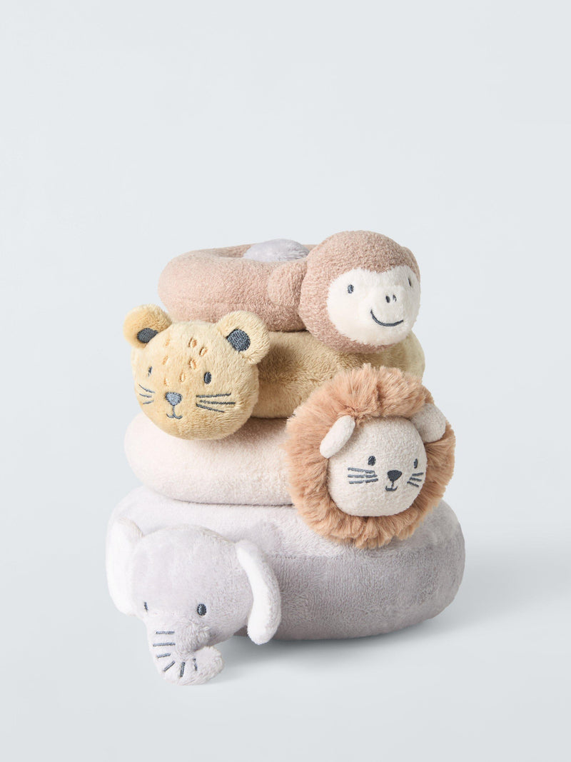 John Lewis baby jungle animal soft stacker toy, UK version
