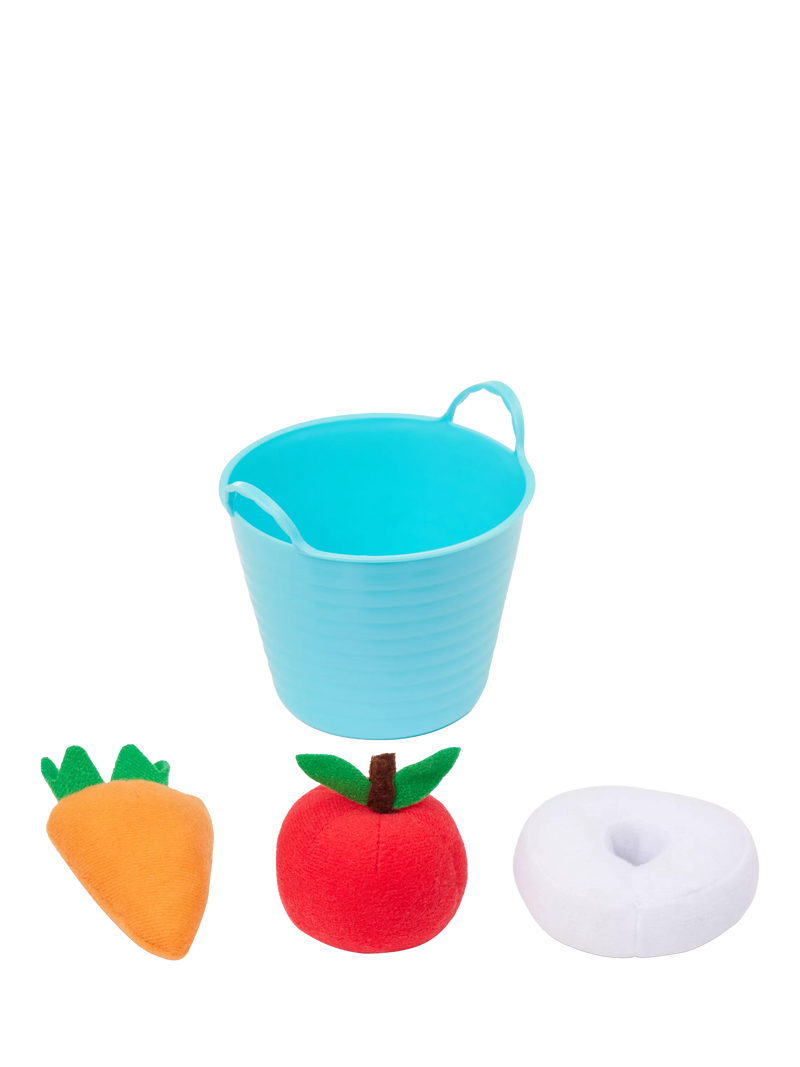 LeMieux pony treat bucket with fabric treats, UK version