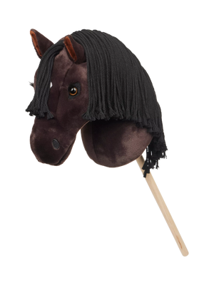 Realistic Dark Bay Eventer Hobby Horse with Plaitable Mane and Hook and Loop Mouth