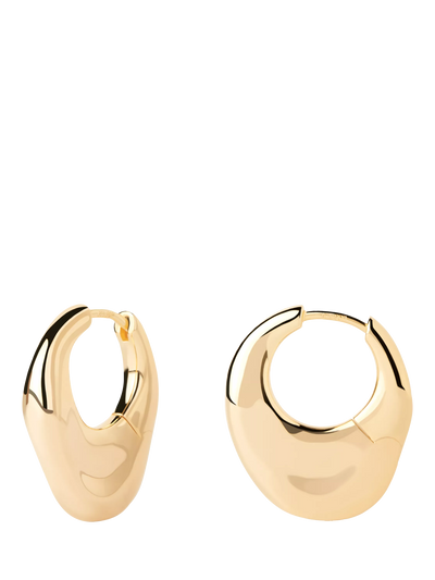 John Lewis PDPAOLA Irregular Huggie Hoop Earrings Gold- Buy online at McGrocer