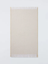 John Lewis John Lewis Textured Check Fringed Bath Mat- Buy online at McGrocer