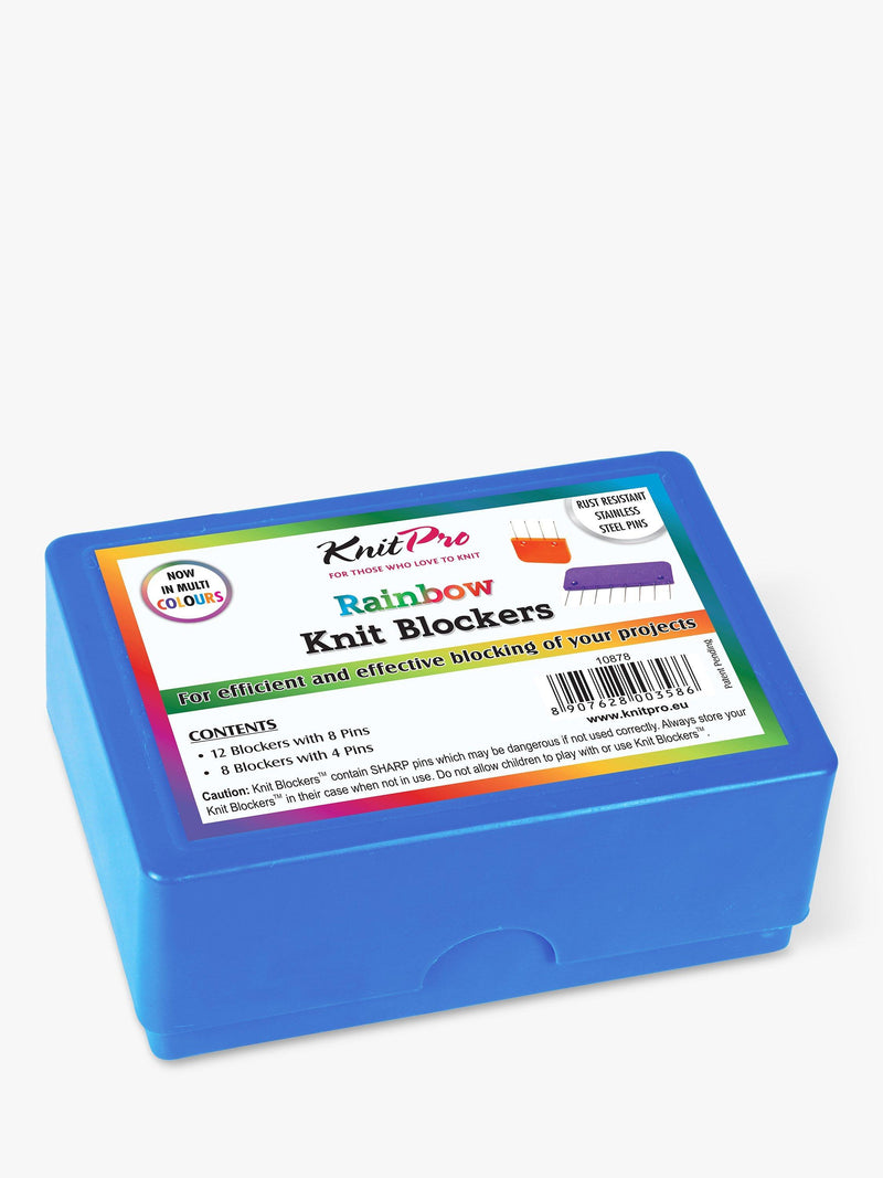KnitPro Rainbow knitting blockers set of 20, UK version