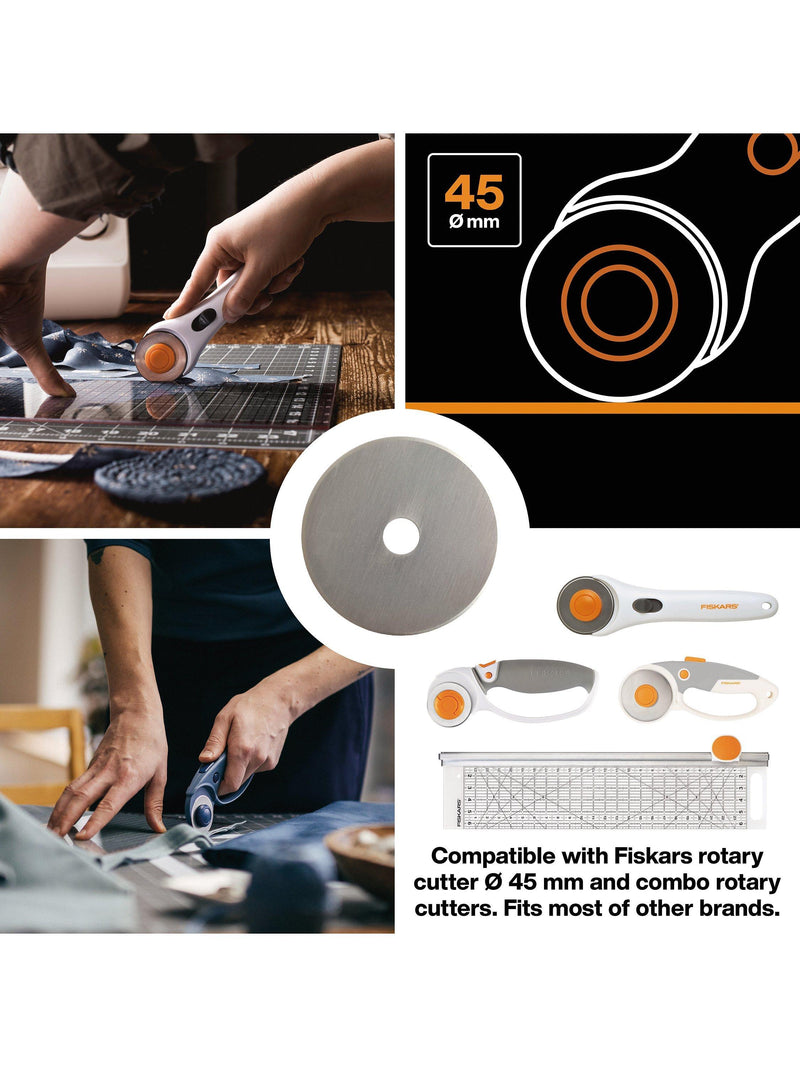 Fiskars rotary straight blade 45mm, imported from the UK