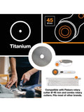 Fiskars straight titanium rotary blade 45mm, imported from the UK