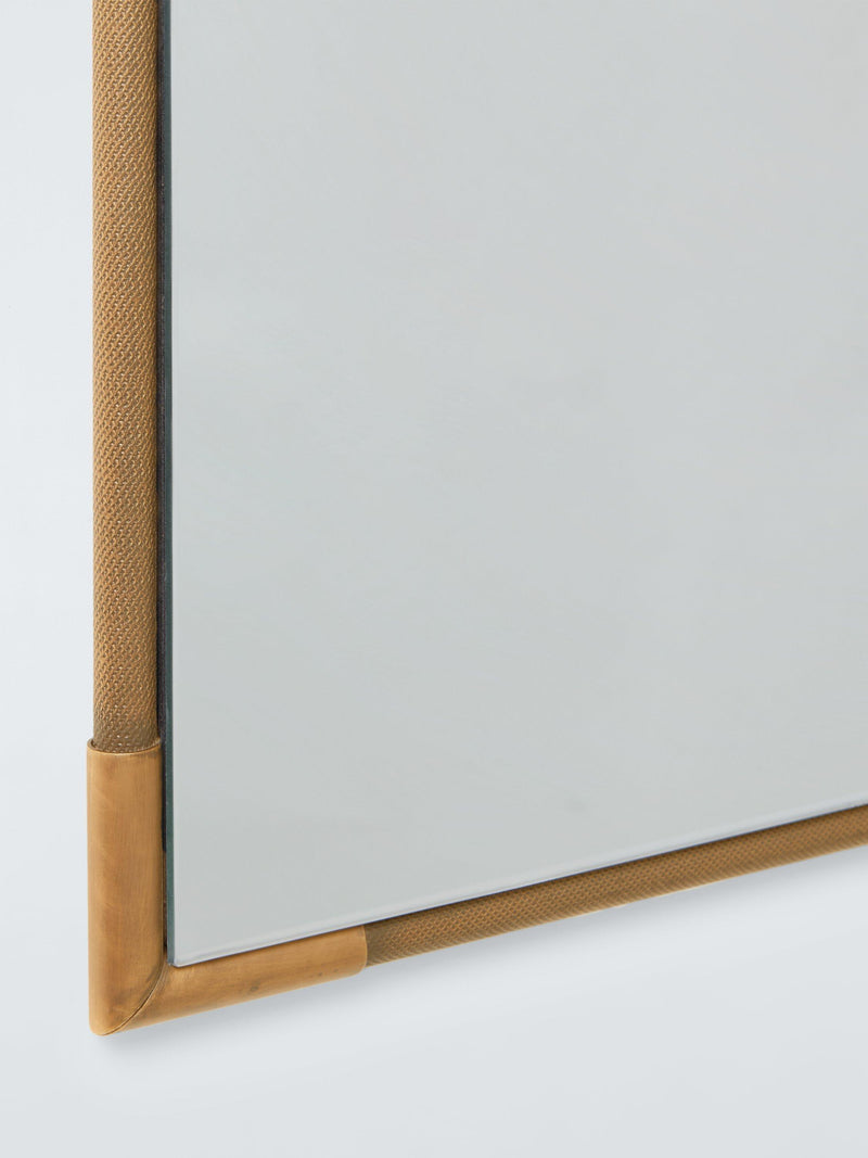John Lewis Knurl wall mirror antique brass 90x60cm - British product