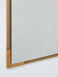 John Lewis Knurl wall mirror antique brass 90x60cm - British product