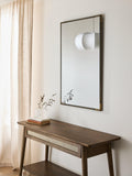 John Lewis Knurl wall mirror antique brass 90x60cm - British product