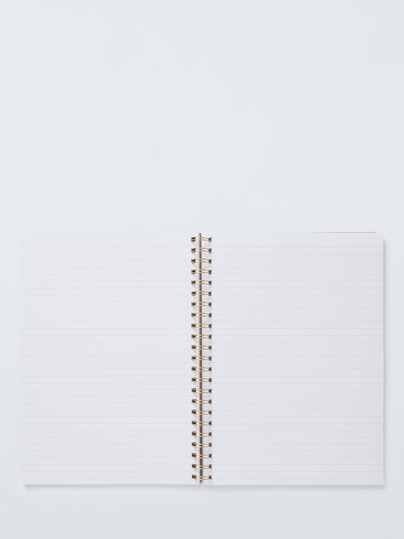 John Lewis A4 Kraft Hearts Notebook 200 pages, UK version