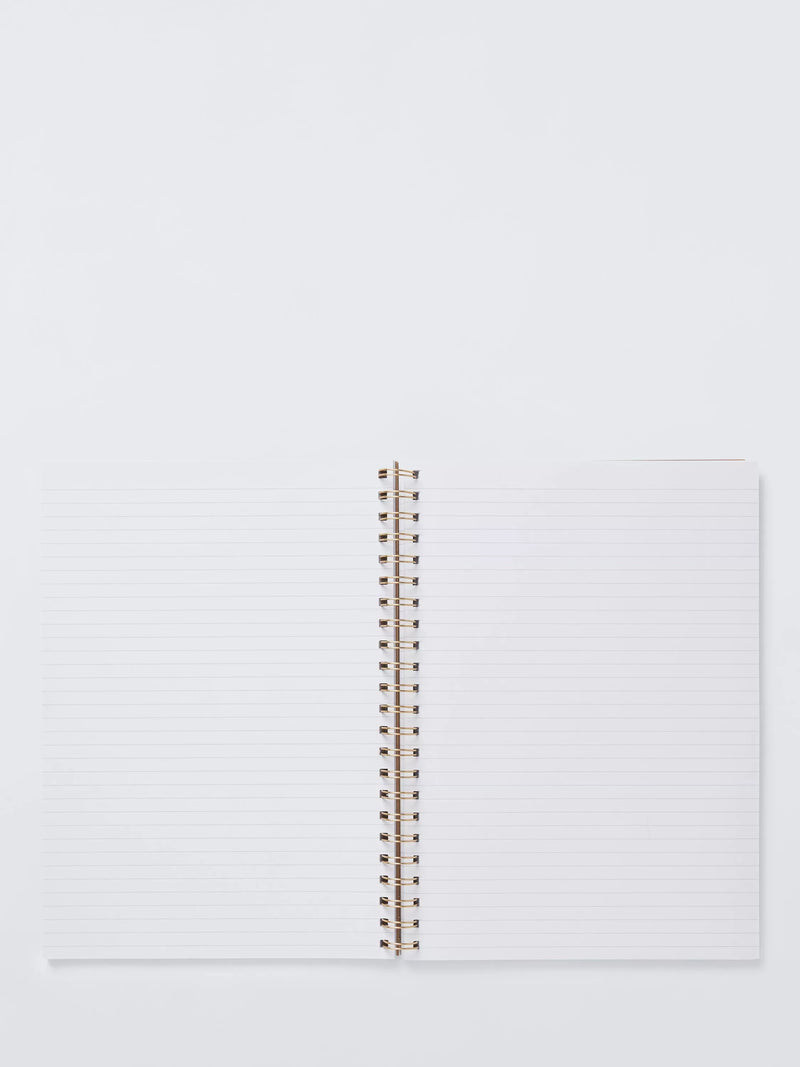 John Lewis A4 Kraft Hearts Notebook 200 pages, UK version