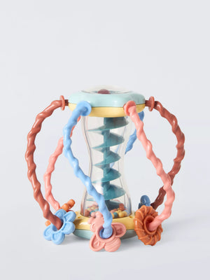 Brightly-Coloured Activity Ball with Maze and Twisted Poles for Babies