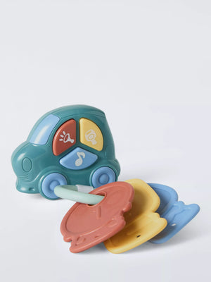 Interactive Car Keys Toy with Push-Button Sounds and Numbered Keys for Teething