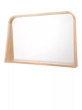 Där Fulgencio rectangular wooden shelf wall mirror 90x60cm natural (British brand)