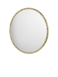 Där Jinelle hammered texture round wall mirror 80cm gold, UK version