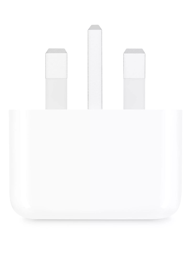 Apple 20W USB-C Power Adapter in white, UK version