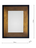 Laura Ashley wall mirror bronze 114x94cm, imported from the UK