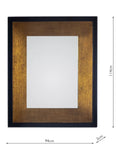Laura Ashley wall mirror bronze 114x94cm, imported from the UK