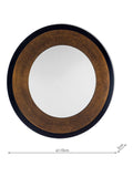 Laura Ashley round wall mirror bronze 110cm, UK version