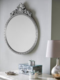 Laura Ashley Overton round wall mirror 73 x 58cm, UK version