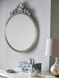 Laura Ashley Overton round wall mirror 73 x 58cm, UK version