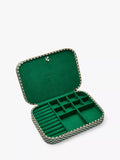 Daisy London jewellery case green Shrimps checkerboard (British brand)