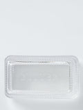 John Lewis clear glass butter dish, UK version