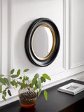 John Lewis round convex mirror 50cm black gold (British brand)
